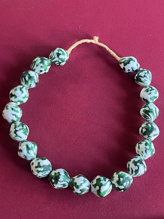 Jumbo Glass Beads, African Beads, Jumbo Beads, Recycled Glass Beads, Boho Glass Beads, Giant Glass Beads, Africa Necklace, Big Bead Necklace