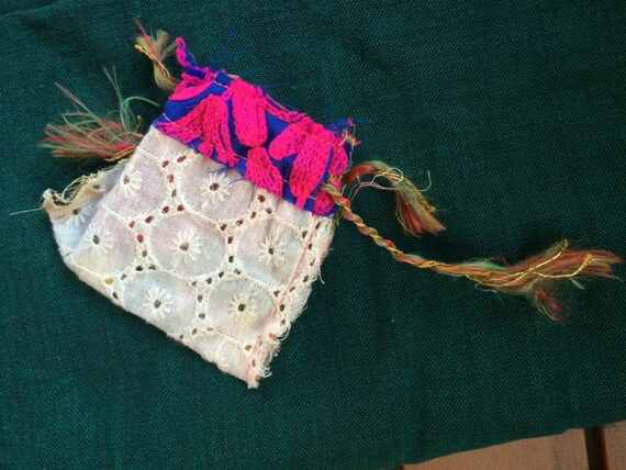 Boho Pouch, Small Patchwork Pouch, Small Boho Bag… - image 2