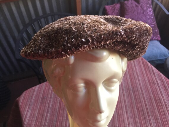 Brown Beret, Floppy Beret,Brown Hat,Oversize Bere… - image 5