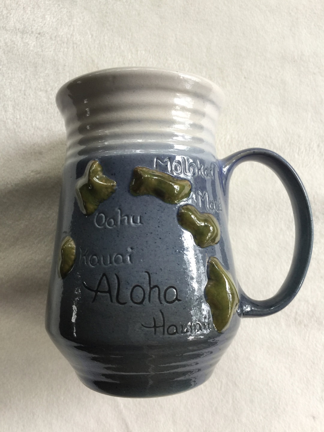 Hawaii Mug, Tropical Mug, Hawaii Cup, Hawaii Pottery Mug,hawaii