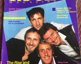 Pete Townshend, The Who, Who Collectible, Stevie Nicks, Tom Petty, 80 Magazine, 80 Music, US Festival, Rock Roll Collectible, Rock Roll Gift