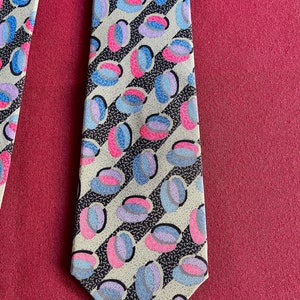 Bright Necktie, Colorful Print Necktie, Multi Color Necktie, Bright Color  Necktie, Italy Tie, Abstract Necktie, Abstract Tie, Pastel Tie