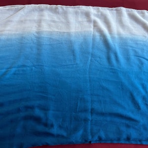 Bufanda azul cielo, bufanda azul blanca, bufanda azul artística, bufanda azul claro, bufanda azul artística, bufanda infinita, bufanda azul brillante, bufanda artística, bufanda de regalo