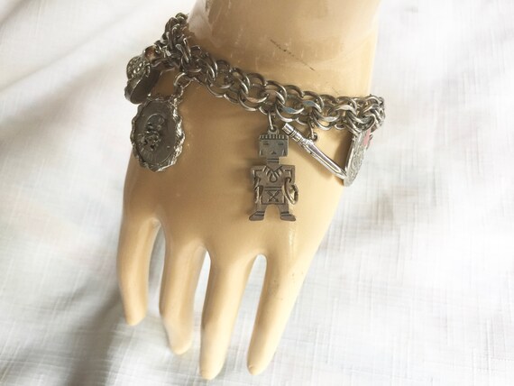 Charm Bracelet, Castle Bracelet, Nostalgia Bracel… - image 6