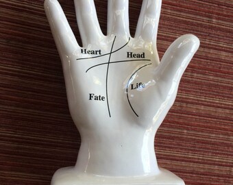 Palm Reading Art, Palm Reading Statue, Palm Reading, Palmistry Art, Palmistry, Palmistry Sculpture, Fortune Teller, Psychic Collectible