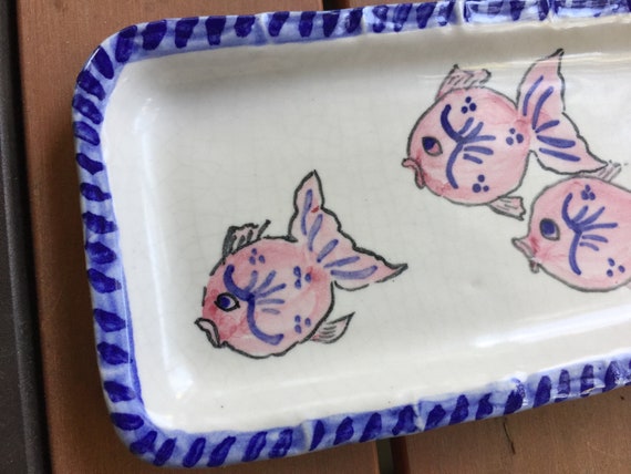 Fish Trinket Dish, Trinket Dish, Fish Trinket Plate, Fish Dish, Butter Dish, Ceramic Butter Dish, Seafood Kitchen, Fish Kitchen, Fish Plate