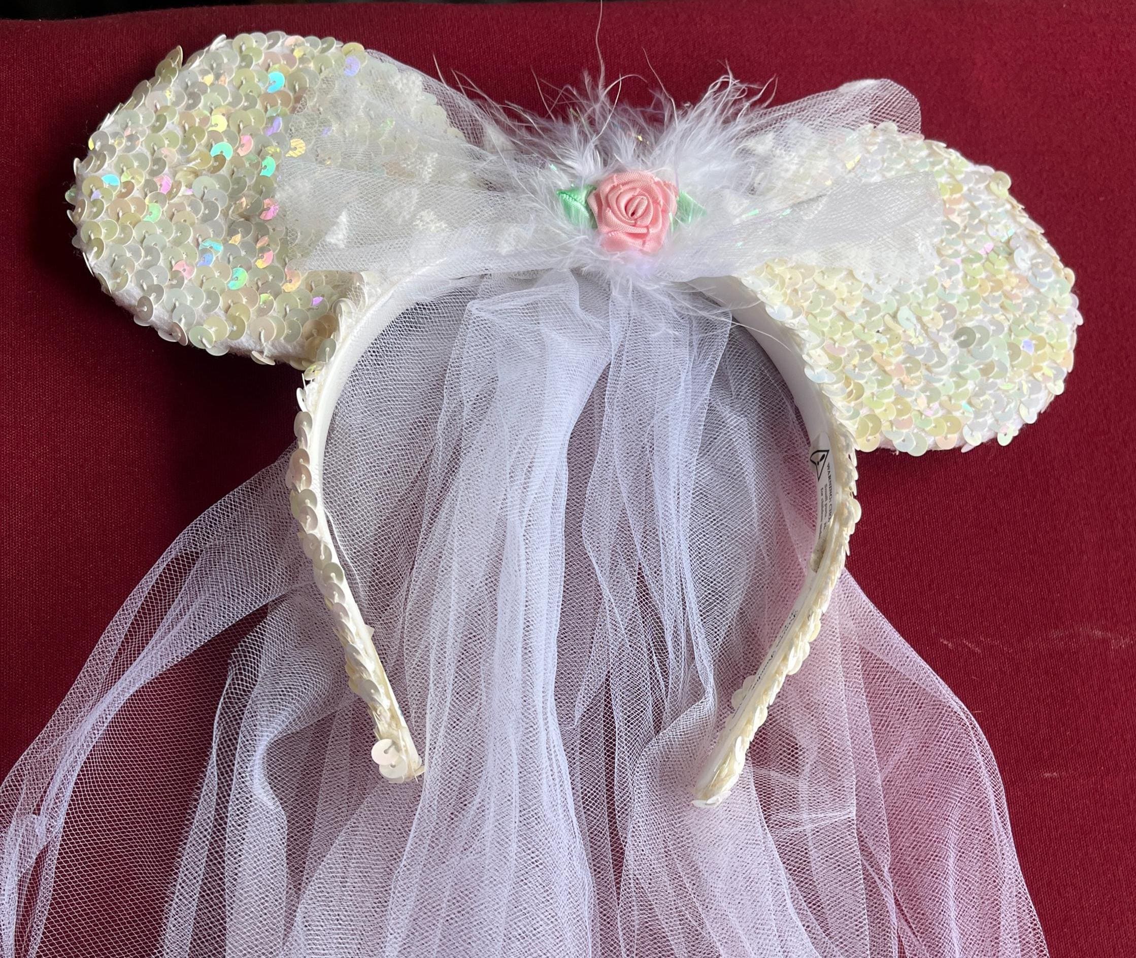 Bridal Headdress, Minnie Headpiece, Disney Headdress, Minnie 