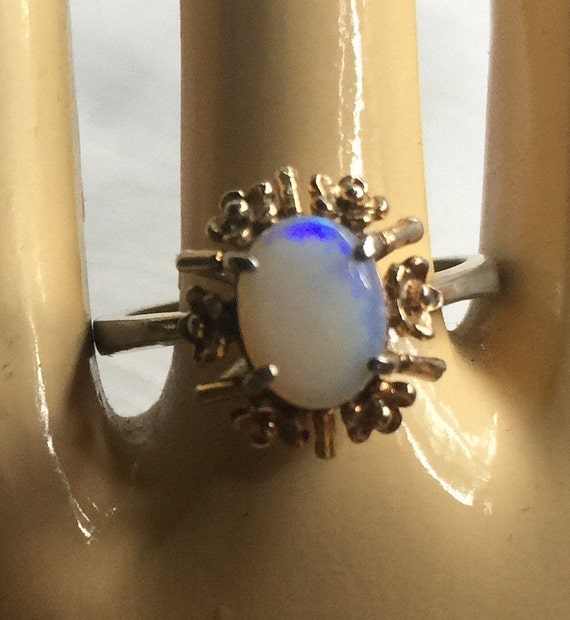 Opal Solitaire Ring, Opal Ring, Opal Solitaire, O… - image 6