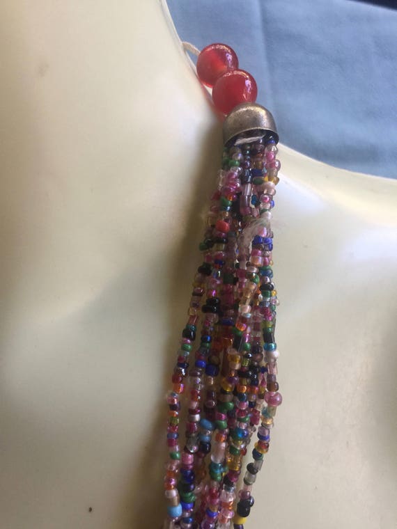 Boho Necklace, Colorful Necklace, Multi Strand Ne… - image 5