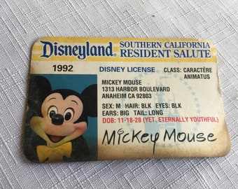 Disney Ticket, Disney Ephemera, Disneyland Collectible, Disneyland Ticket, Disney Souvenir, Disney Gift, Disney Ticket, Autopia, Disney Pass