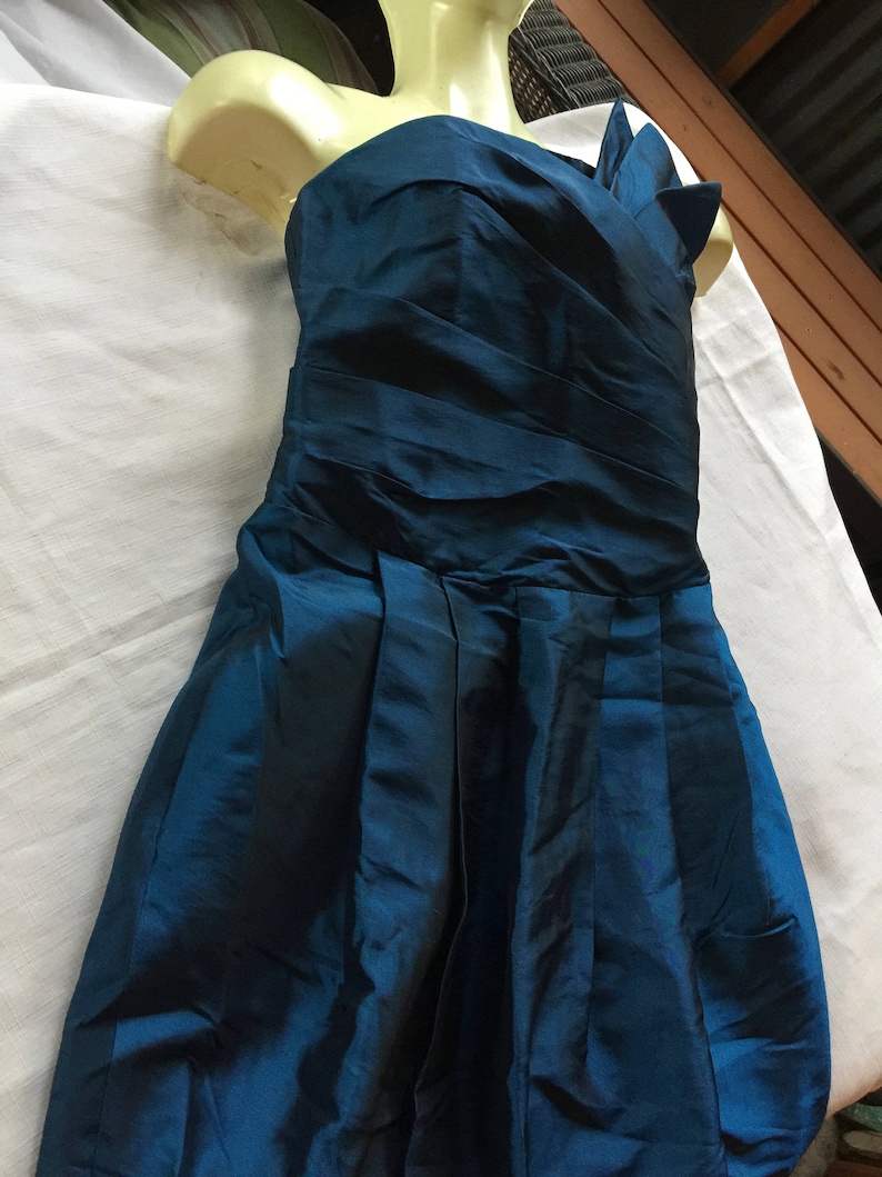 blue mini party dress