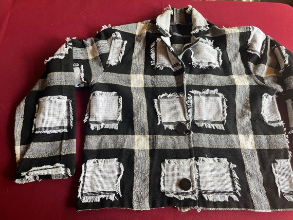 Patchwork Jacket, Black White Jacket, New Identit… - image 6