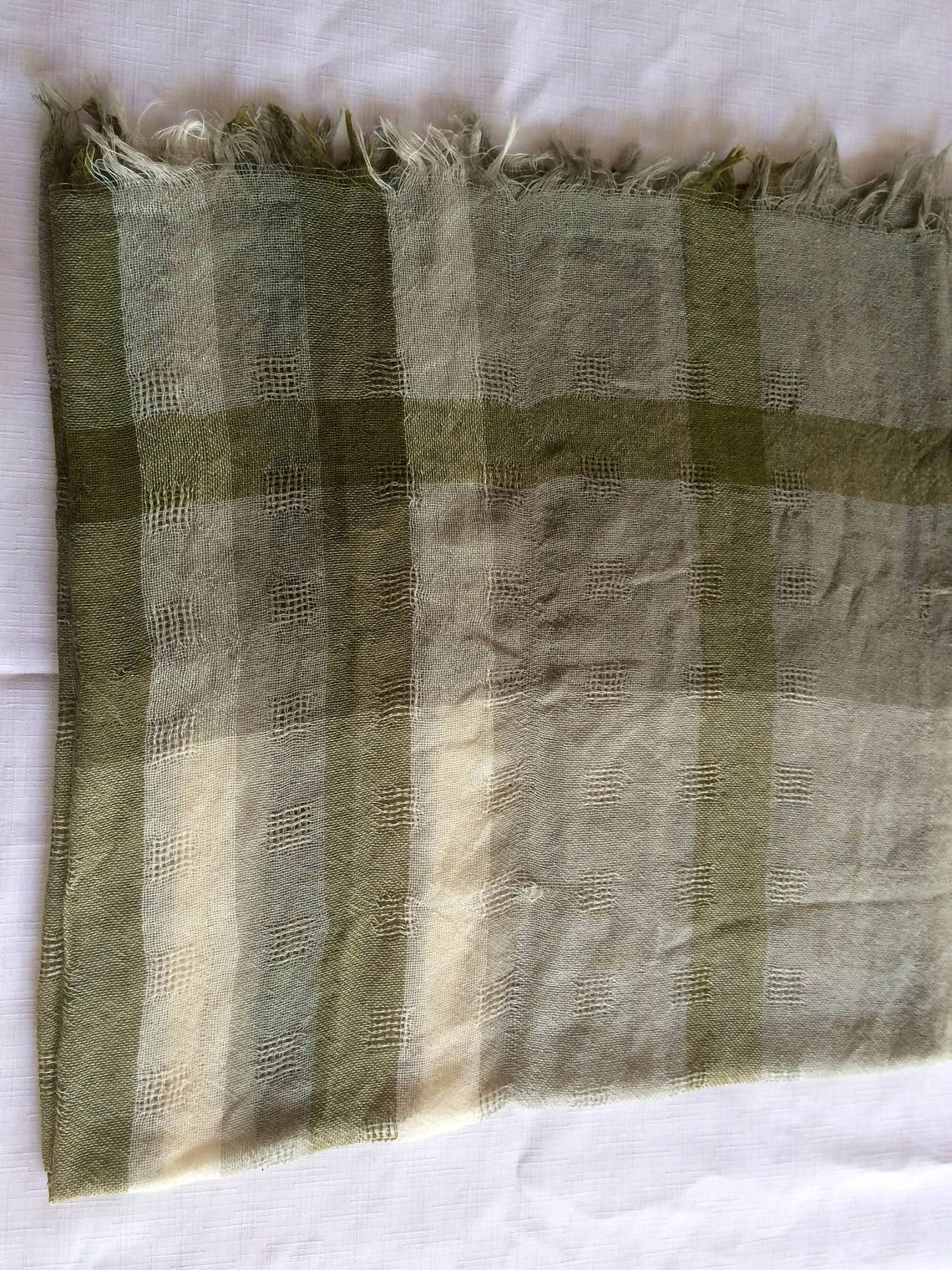 Pale Green Scarf Light Green Scarf Green Weave Scarfgreen - Etsy