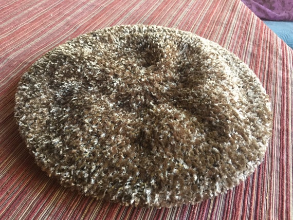 Brown Beret, Floppy Beret,Brown Hat,Oversize Bere… - image 3