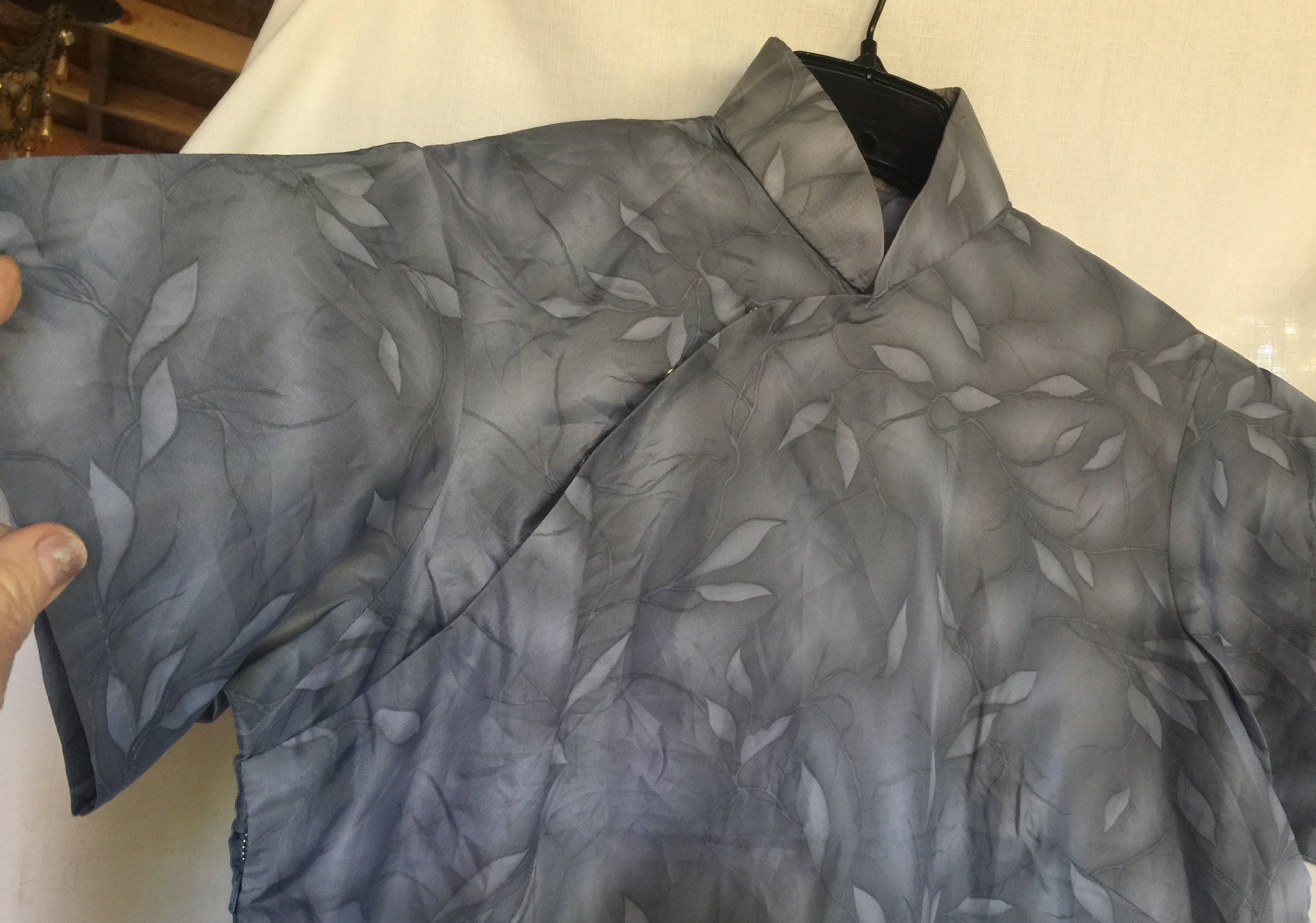 Asian Dress, Grey Asia Dress, Silky Asia Dress, Chinese Dress, Asia Rayon Dress, Chinese Rayon Dress, Gray Chinese Dress, Silk Chinese Dress