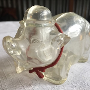 Piggy Bank, Piggybank, Clear Pig, Retro Bank, Piggie Bank, Pig Figurine, Pig Collection, Retro Pig Bank, Retro Piggy Bank, Pig Gift