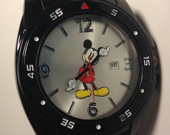 Mickey Men Watch, Disney Men Watch, Analog Men Watch, Quartz Men Watch, Retro Disney Watch, Disney Watch, Mickey Mouse Jewelry, Men Watch