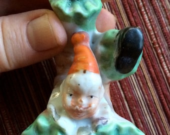 Ceramic Clown, Clown Figurine, Clown Knick Knack, Circus Art, Clown Collection, Clown Art, Glass Clown, Circus Collectible, Clown Collection