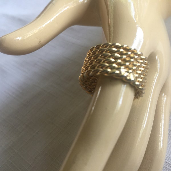 Gold Twist Ring, Scarf Ring, Gold Rope Ring, Gold Scarf Ring, Thick Gold Ring, Gold Twist Band, Gold Band, Thick Gold Band, Gold Rope Band