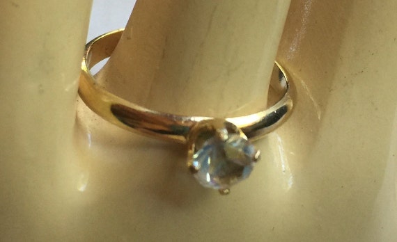 Clear Solitaire Ring,Clear Stone Ring,Minimal Cle… - image 7