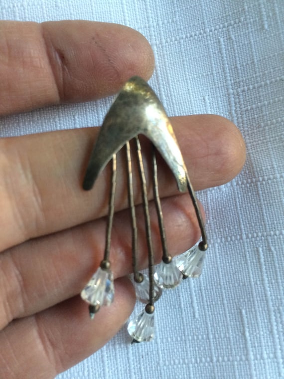 Rustic Crystal Earring, Crystal Earring, Distress… - image 5