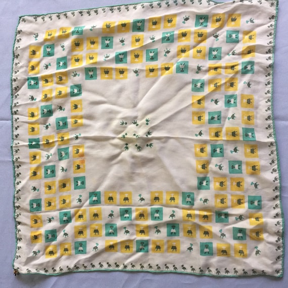 Novelty Print Hankie, Novelty Hankie, Novelty Hand