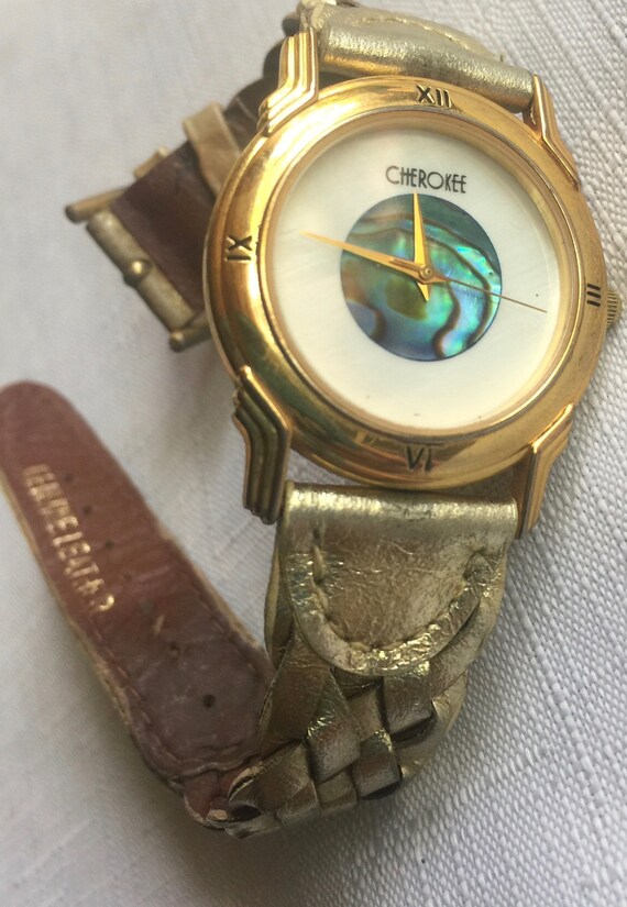 80s Watch, Abalone Watch, Beach Watch, Fashion Wa… - image 3