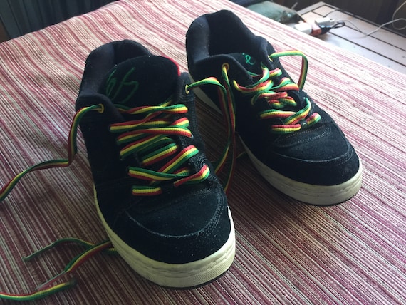 Men Sneaker, SIze 9 Sneaker, Black Sneaker, Rasta… - image 1