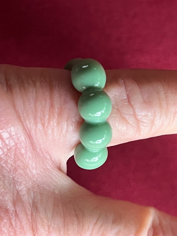 Green Ring, 60s Ring, Mod Ring, Arty Ring, Abstra… - image 5