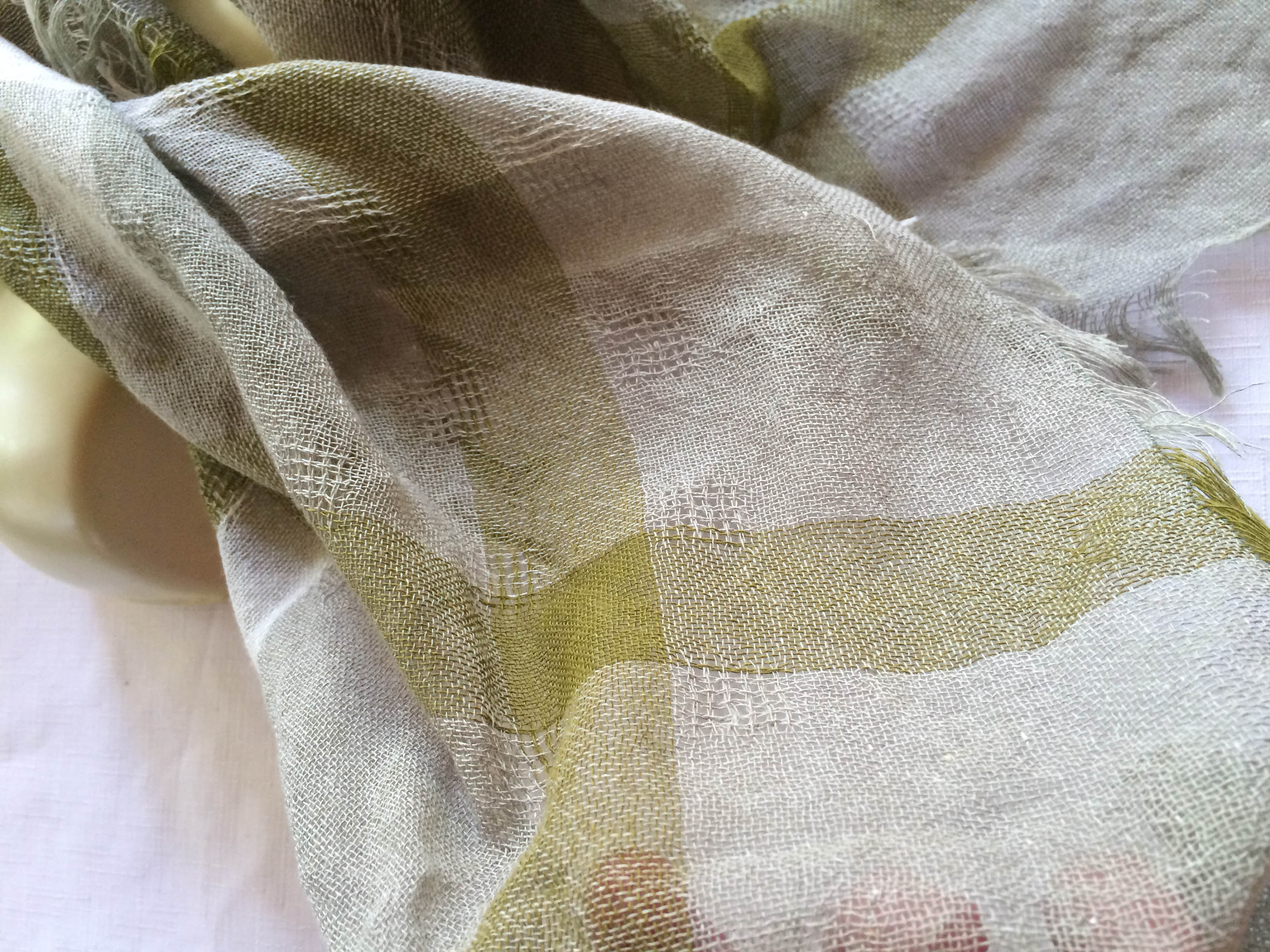 Pale Green Scarf Light Green Scarf Green Weave Scarfgreen | Etsy