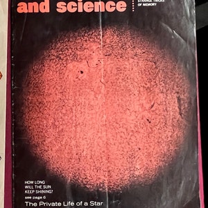 Retro Science Book, Science Ephemera, 60s Science Book, Science Magazine, Science Nostalgia, Science Library, Nature Book, Science education