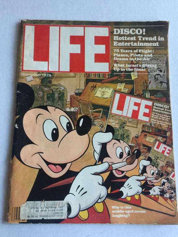 Mickey Collectible, Disney Magazine, Life Magazine, Mickey