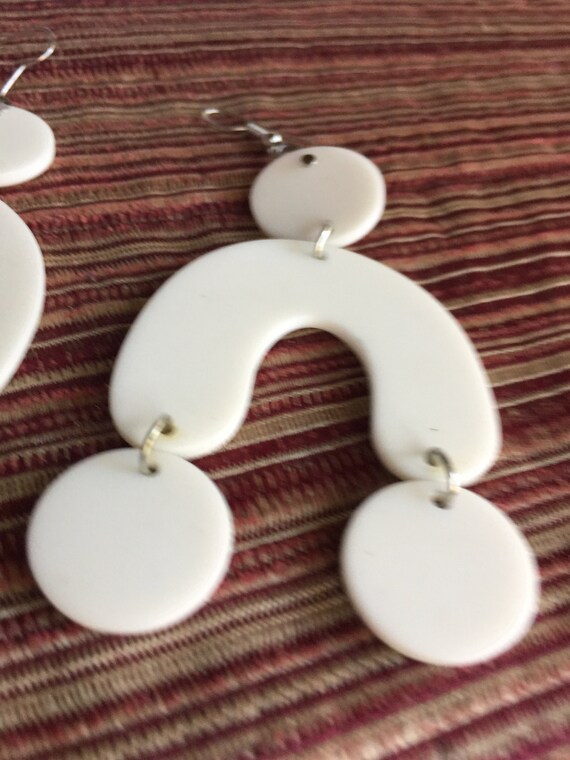 Long Earring, Statement Dangle, Geometric Earring… - image 3