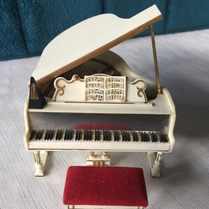 Doll Furniture Piano, Doll Piano, Dollhouse Piano, Ideal Piano Bench ...