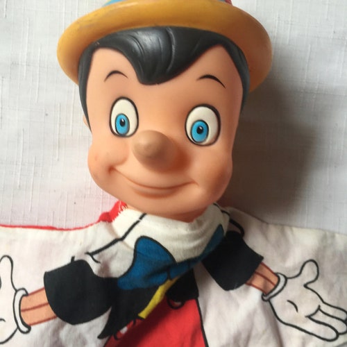 Pinocchio Puppet, Retro Puppet, 50s Puppet, Disney Puppet, Hand Puppet