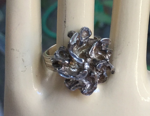 Modern Silver Ring, 925 Ring, Size 6 Ring, Silver