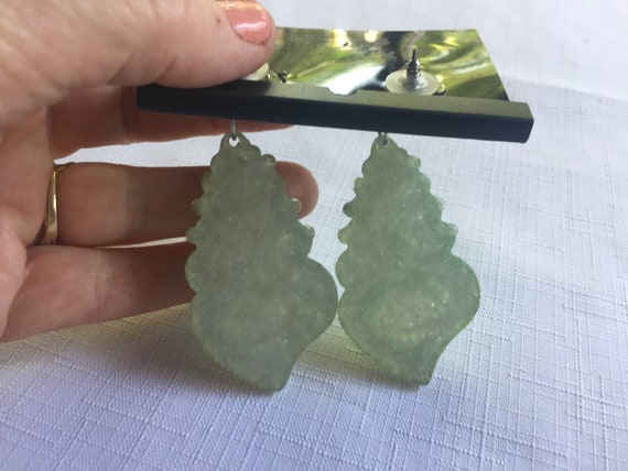 Shell Earring, Aqua Earring, Shell Drop Earring, … - image 5