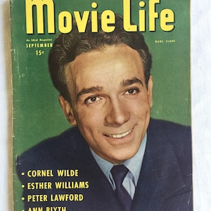 Old Hollywood, Movie Magazine, Movie Star Magazine, Hollywood Magazine, Retro Magazine, Old Movie Magazine, Nostalgia Magazine, Movie Star