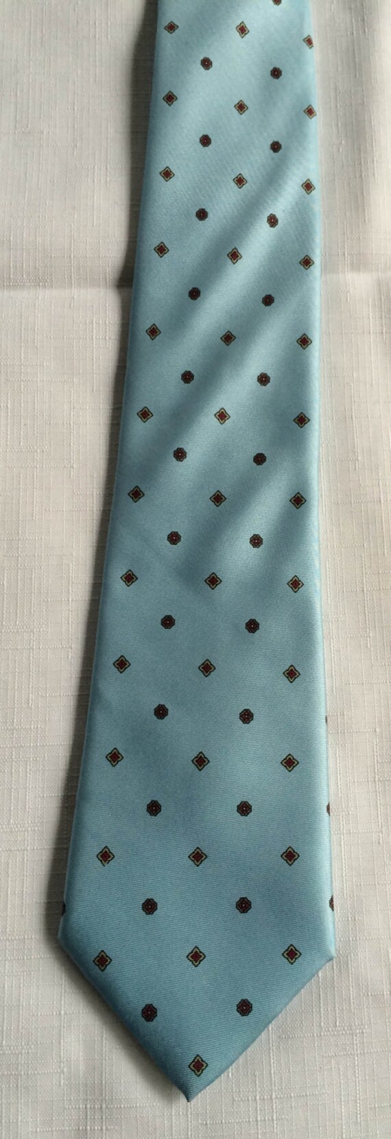 Polka Dot Tie, Blue Necktie, Light Blue Tie, Past… - image 5