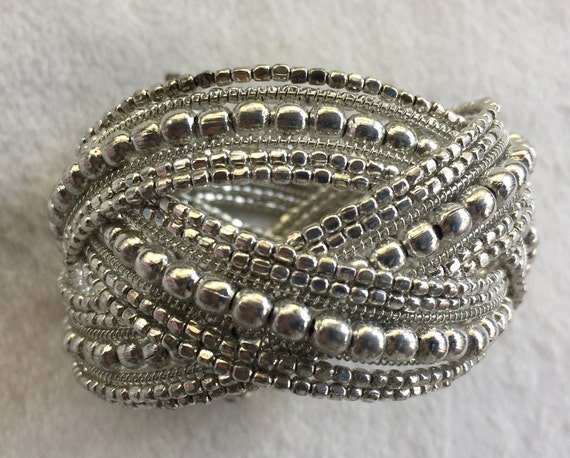 Silver Bracelet, Wedding Bracelet, Retro Silver B… - image 1