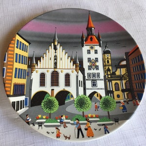 England Collectible, England Decor, England Souvenir, Collectible Plate, England Art, England Wall Art, Bavaria, Bavaria Art, Europe Plate