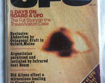 Rare UFO Magazine, Retro UFO Magazine, UFO Collectible, Ufo