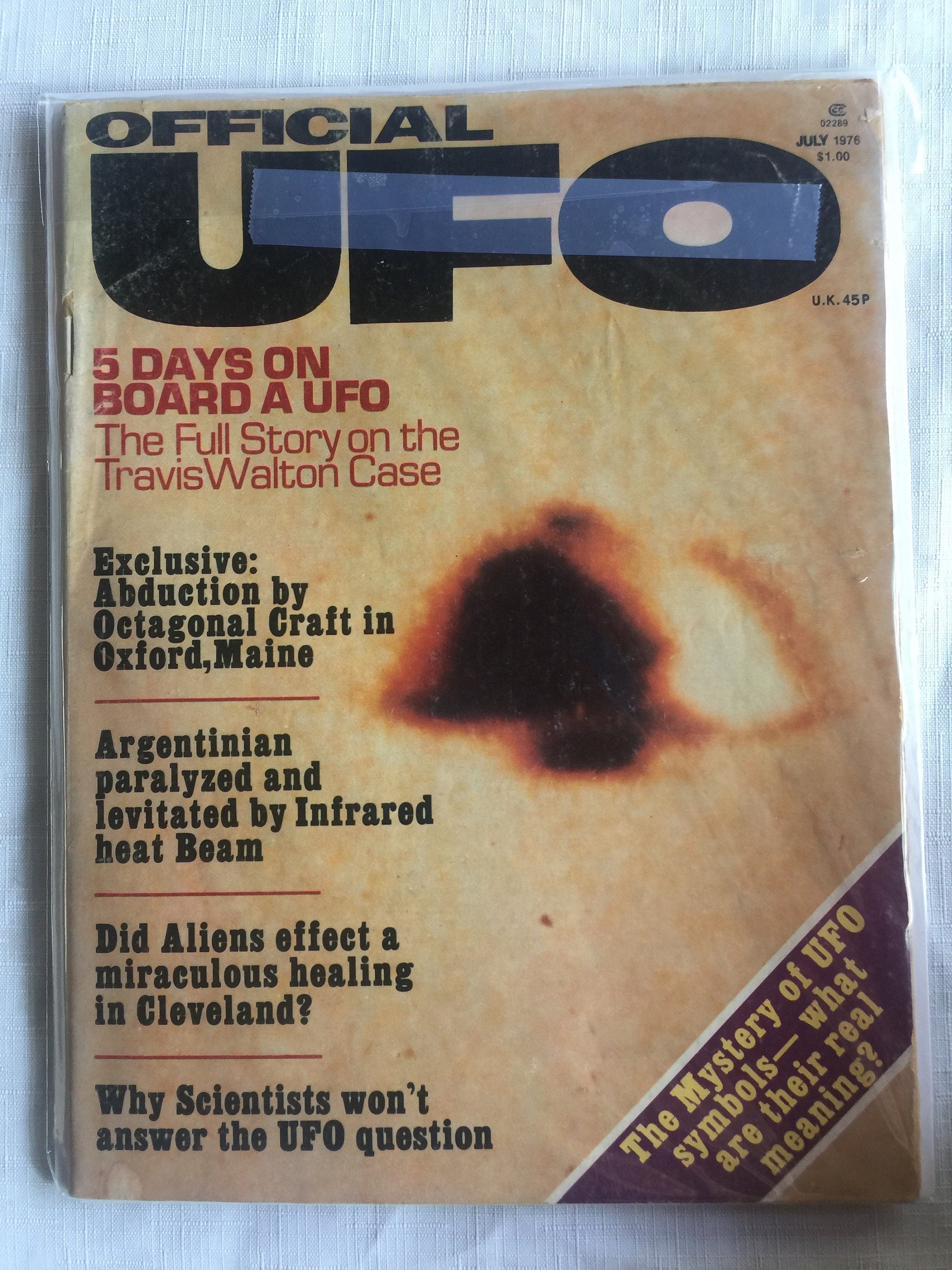 Rare UFO Magazine, Retro UFO Magazine, UFO Collectible, Ufo