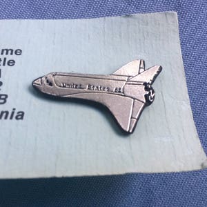 Space Shuttle Jewelry, Shuttle Souvenir, Space Shuttle, Columbia Shuttle, NASA Jewelry, NASA Souvenir, Space Program, Space Pin, NASA Pin image 1