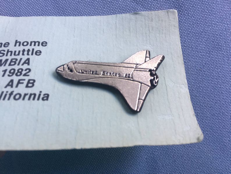 Space Shuttle Jewelry, Shuttle Souvenir, Space Shuttle, Columbia Shuttle, NASA Jewelry, NASA Souvenir, Space Program, Space Pin, NASA Pin image 1