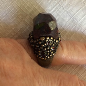 Red Goth Ring, Gothic Ring, Queen Ring, Red Ring, Renaissance Ring, Medieval Ring, Red Medieval Ring, Fantasy Ring, Royal Ring, Size 6 Ring