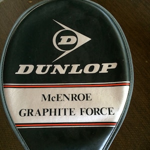 Dunlop McEnroe Tennis Racket,Tennis Racquet,Graphite Force Tennis Racket,Celebrity Tennis Racquet,Tennis Gift,Tennis Collectible,Racket Gift