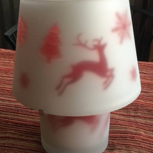 Christmas Candle, Reindeer Candle, Santa Candle, Holiday Candle, Xmas Candle, Christmas Lantern, Xmas Lantern, Christmas Decor, Lantern