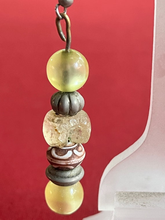 Beaded Dangle, Earthtone Dangle, Ancient Earring,… - image 3