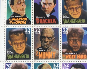 Collectible Stamps, Monster Stamps, Movie Stamps, Sweden Stamp, Prehistoric Stamp, International Stamp, Stamp Collection, Star Wars Stamp